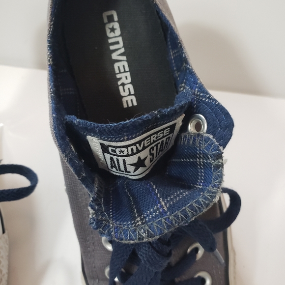Converse All Stars Double Tongue Womens 550194F Gray size 7 - Picture 2 of 10
